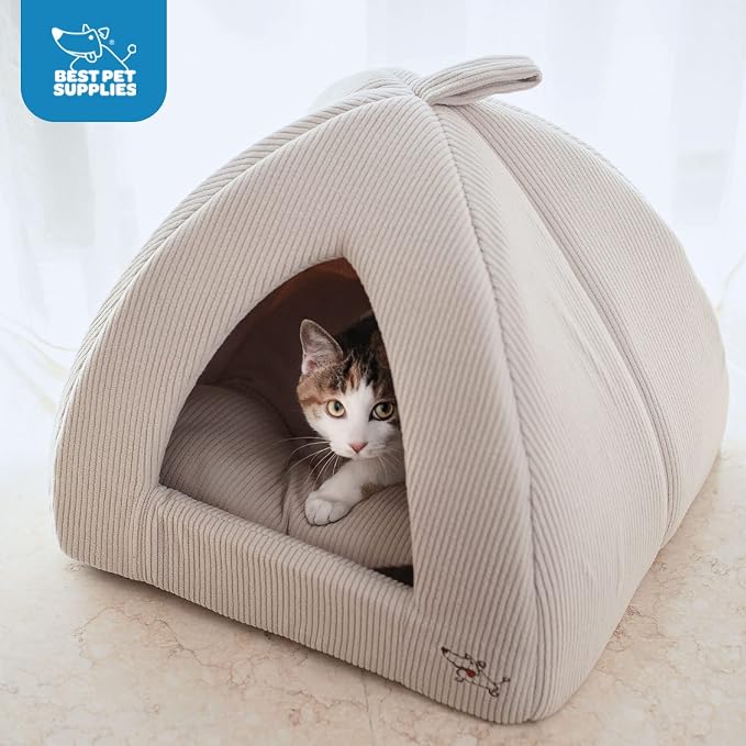 Best Pet Supplies Dog House Bed Crate Mat Tent Indoor Round Soft Plush - Image 5