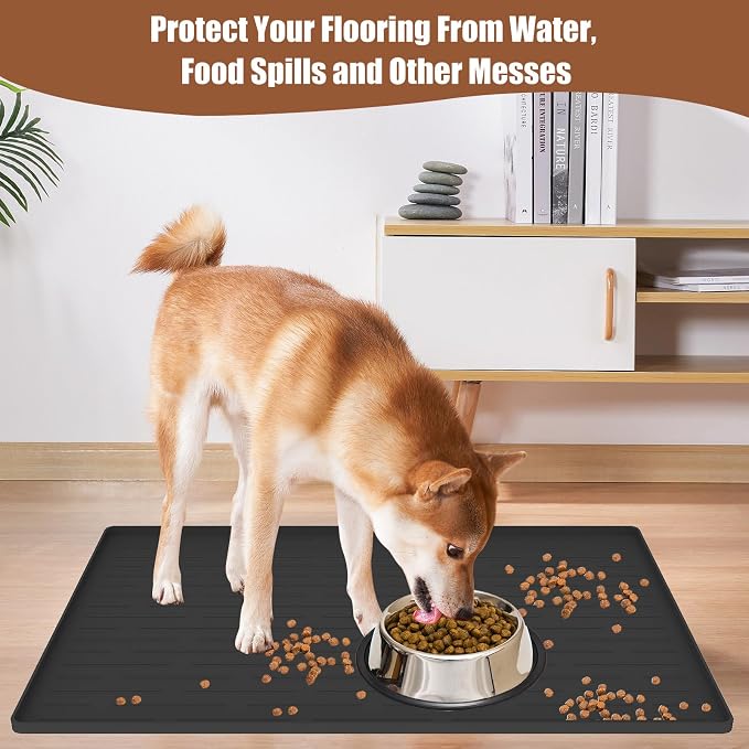 18"x12" Dog Food Mat, Silicone Dog and Cat Mats - Image 7