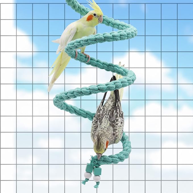 Dnoifne Bird Spiral Rope Perch - Image 3