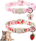 Unique Style Paws Pink Flower Kitten Collars, Cute Pink Bow Cats Collar by Uniquestylepaws