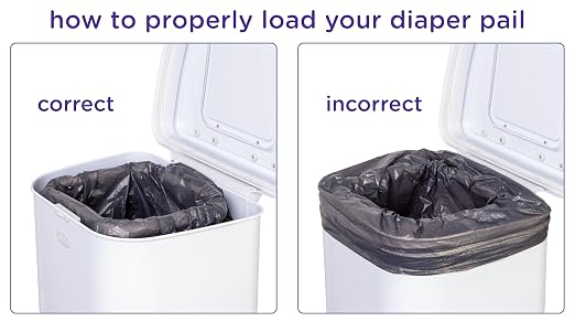 Ubbi Stainless Steel Venti Diaper Pail, Odor Locking, No Special Bag Required - Image 3