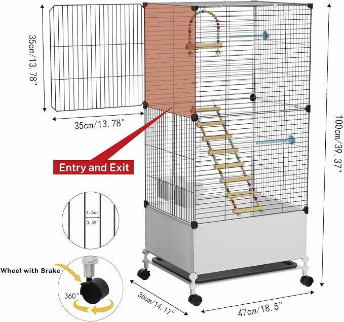 Big Flight Bird Cage, Wide Birdcage - Image 3