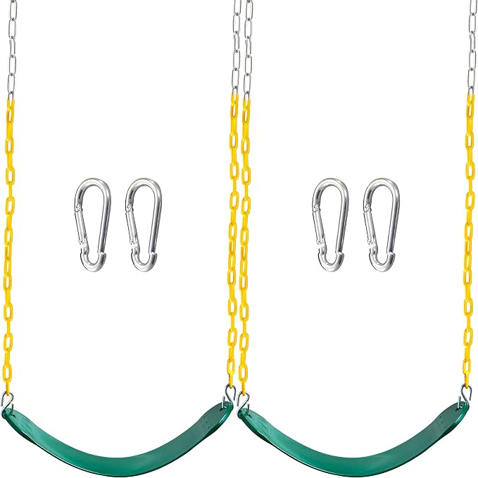 TURFEE 2 Pack Green Swing Seats Heavy Duty by Turfee