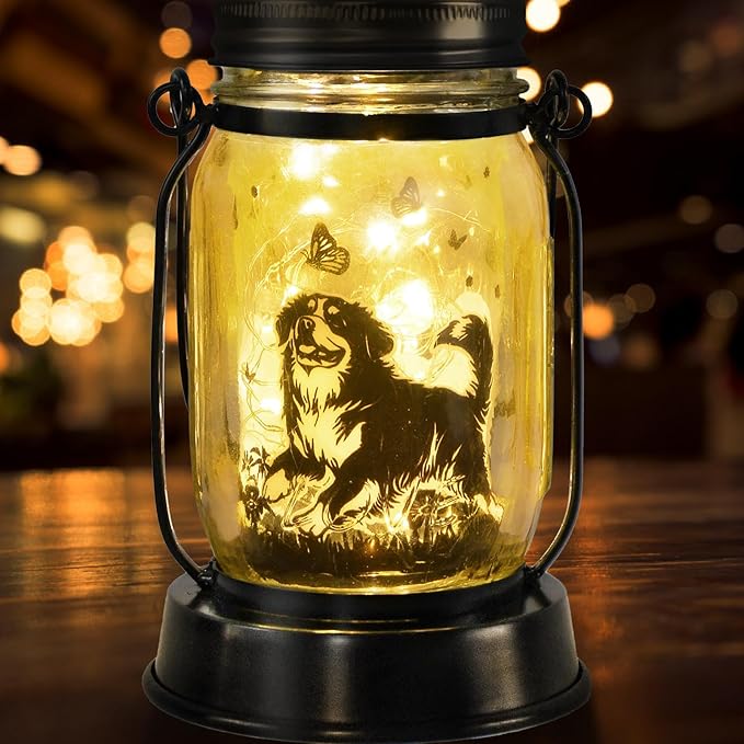 Bernese Mountain Dog Gifts for Women/Men Bernese Mountain Solar Lanterns by kyoryuger