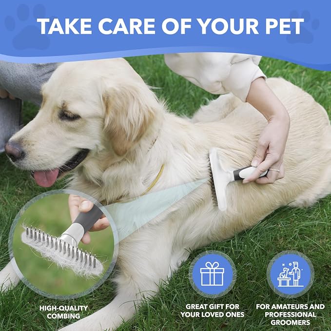 Dog rake deshedding dematting Brush Comb - Image 7