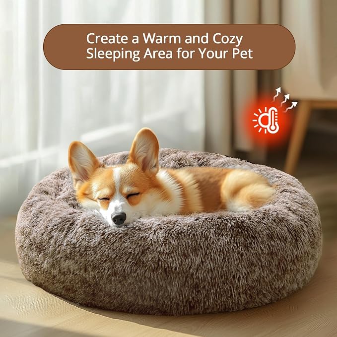 JOLLYVOGUE Calming Small Dog & Cat Bed - Image 4