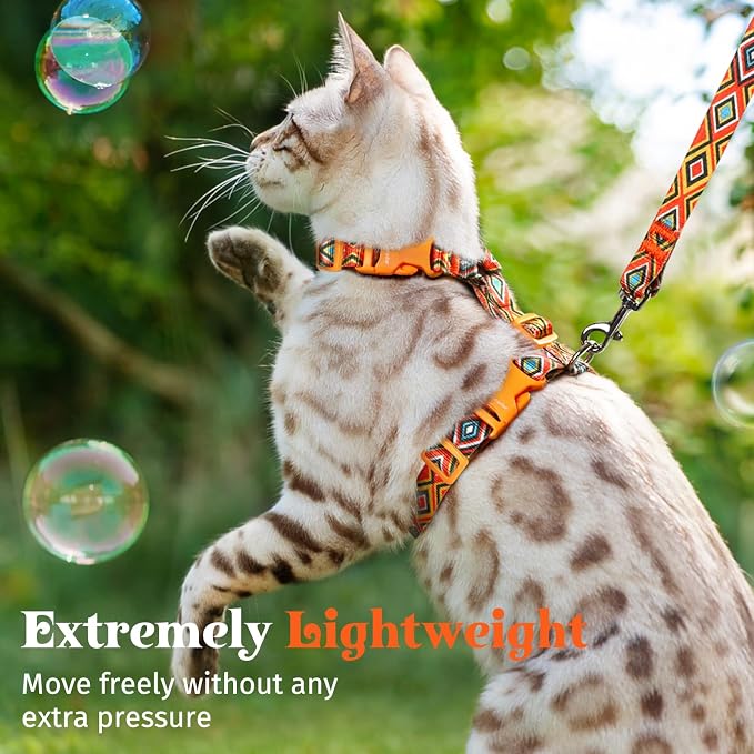 Dooradar Cat Harness and Leash, Escape Proof Adjustable Kitten Vest, - Image 8