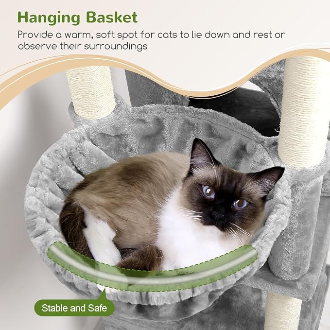 Globlazer Cat Tree Tall, 71 inches Cat Tower - Image 4