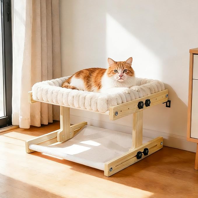 Cat Perch for Window XiaZ Cats Hammock Indoor Cat Bed for Window Adjustable - Image 8