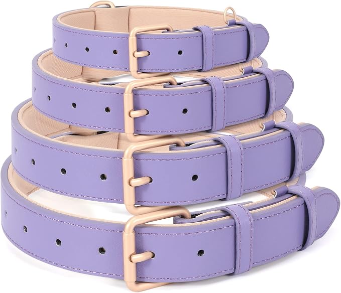 WHIPPY Leather Dog Collar for Small Medium Large Dog Adjustable Soft Breathable - Image 7