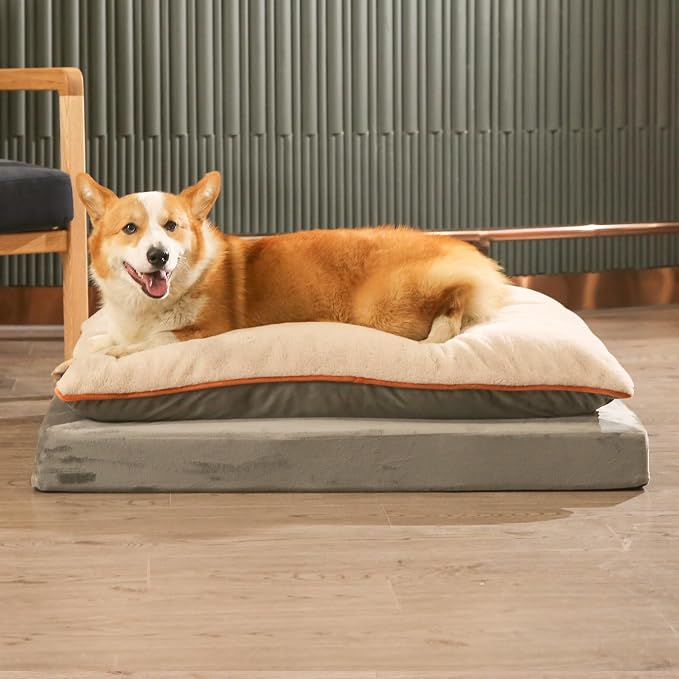 Amazon Basics Dog Bed with Cooling Gel Memory Foam, Pressure-Relief Support - Image 10
