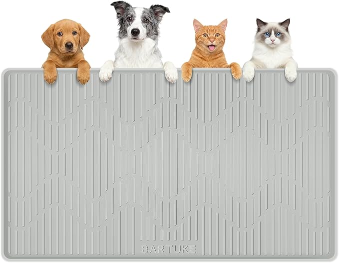 Silicone Cat & Dog Food Mat, Pet Placemat by Bartuke
