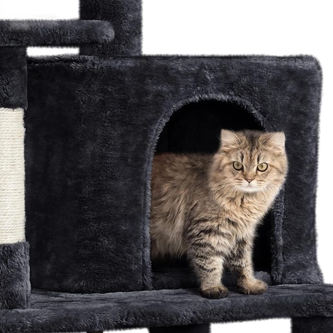 Yaheetech Cat Tree Cat Tower, 63in Multi-Level Pet Furniture - Image 5