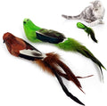 TTcat 2 Pcs Real Feather Cat Bird Toys Realistic Simulation Bird Cat Toys by TTCAT