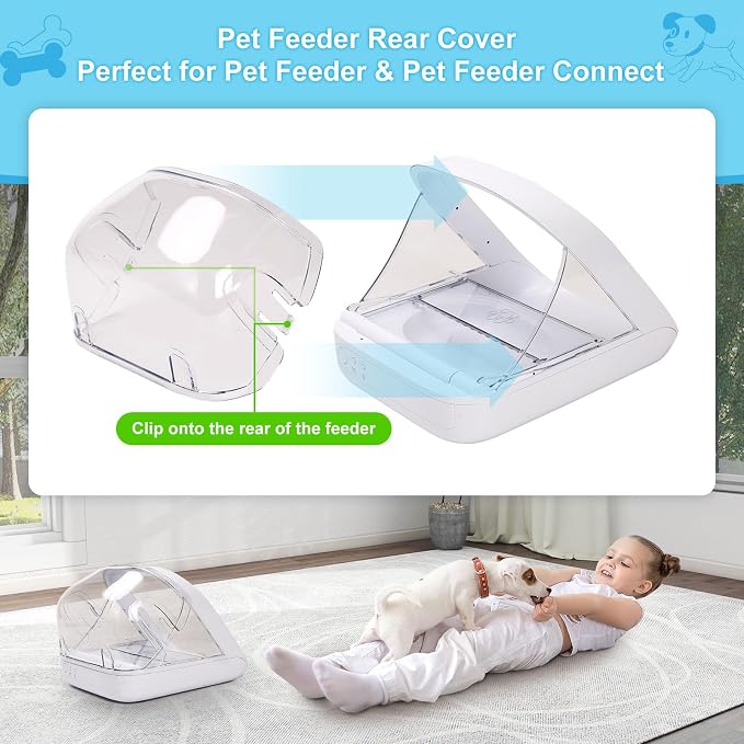 Pet Feeder Rear Cover for Pet Feeder & Connect, YOIHABV Cat Feeder Cover - Image 2