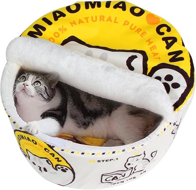 寵幸 Ramen Noodle Dog & Cat Bed, Keep Warm and Super Soft Creative Pet Nest by %E5%AF%B5%E5%B9%B8