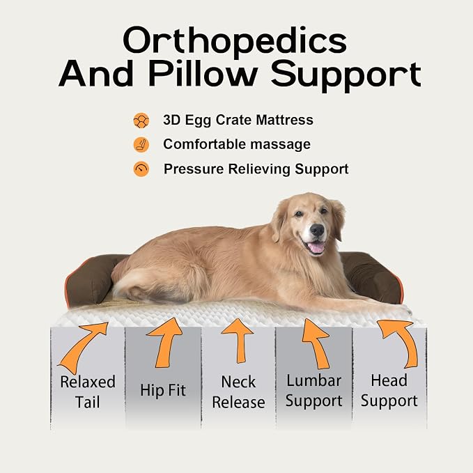 Dog Bed Large Sized Dogs-Orthopedic Waterproof Bed - Image 2