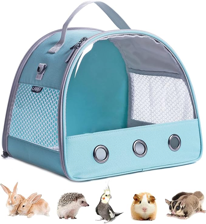 Guinea Pig Carrier, Small Animal Bird Rabbit Turtle Carrier Bag, African by LightUpYourPetsLife