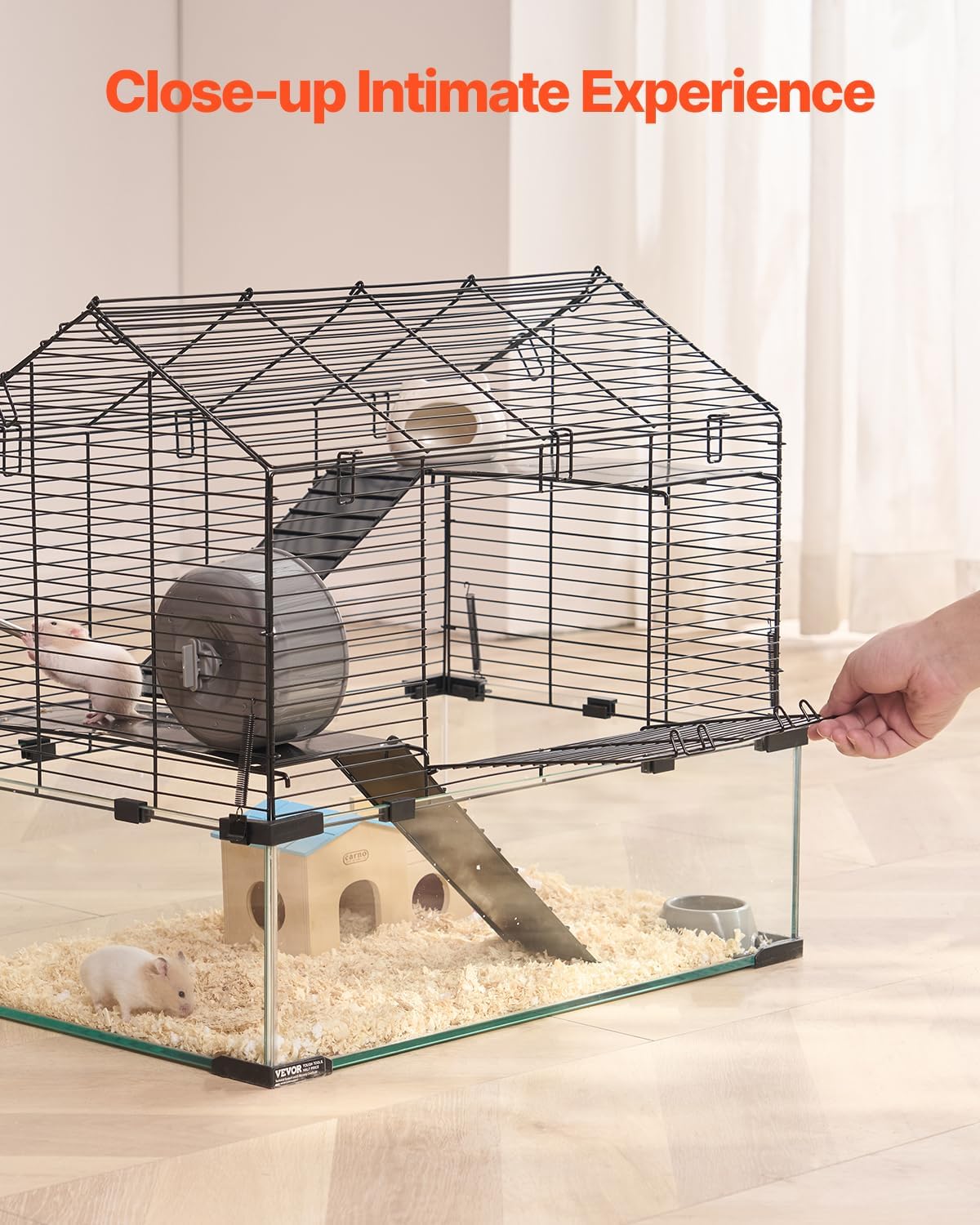 VEVOR Hamster Cage, 22.8 x 15 x 21.3 in - GlobalHabitat Supply