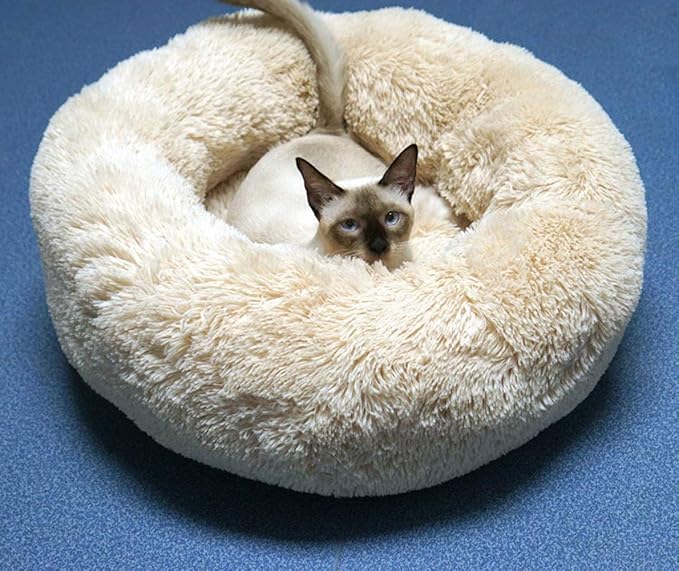 BODISEINT Modern Soft Plush Round Pet Bed - Image 2