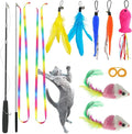 ZPH Cat Toys, Interactive Feather Variety Pack by PetsToys