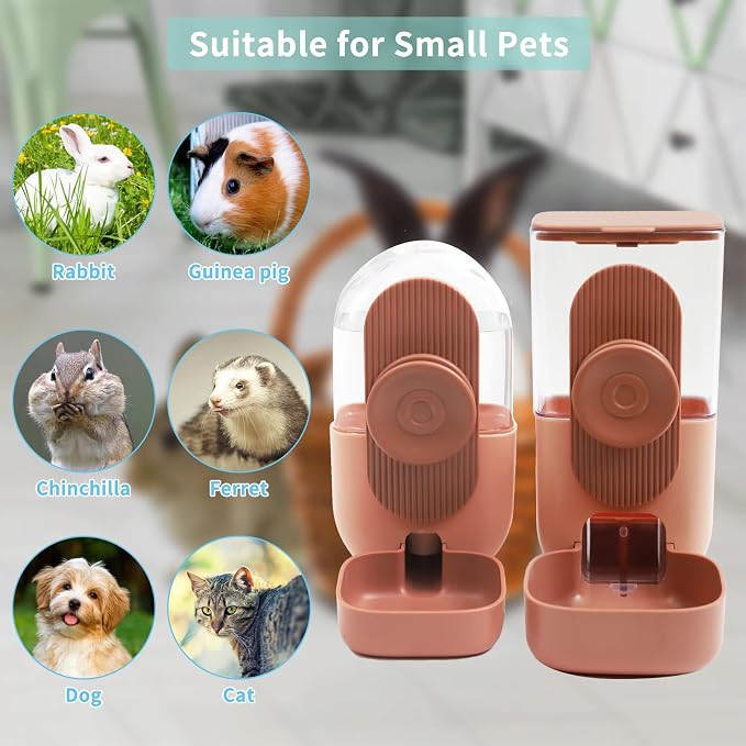 Hanging Automatic Food Water Dispenser, Gravity Rabbit Feeder and Water - Image 7