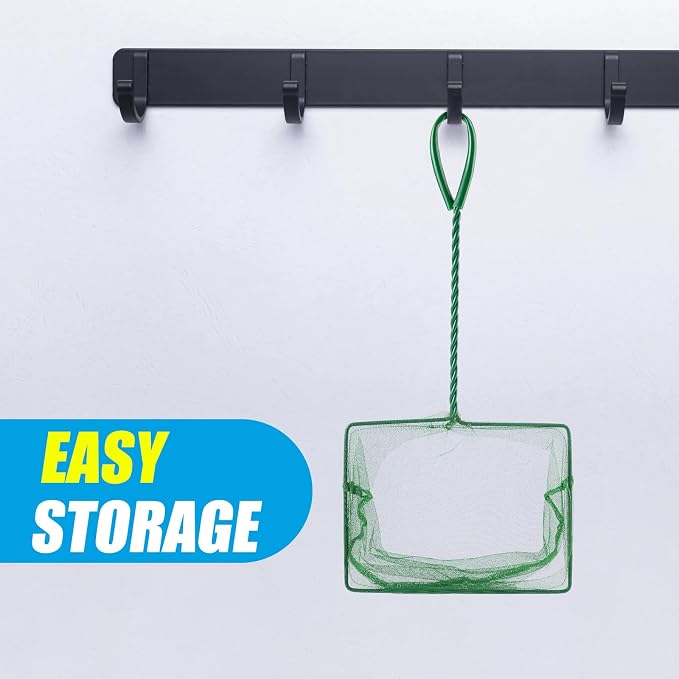 AQUANEAT 8 Inch Aquarium Fish Net, Wastes Skimming Cleaning Tool - Image 4