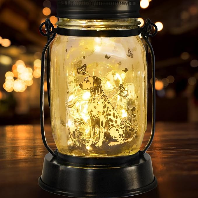 Dalmatian Gifts for Women/Men Dalmatian Solar Lanterns Mom Birthday Spotted Dog - Image 8