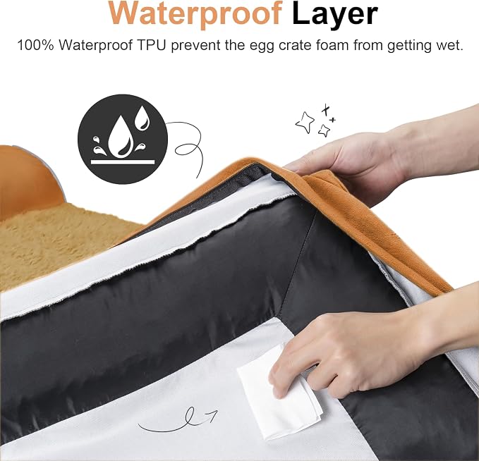 Large Dog Bed Orthopedic Washable: Beds Bolster XL Bed Big XLarge Dogs Egg - Image 4