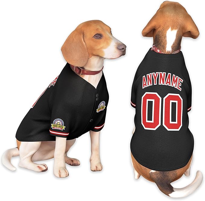Custom Dog Baseball Jersey by KXK