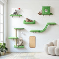 Cat Wall Shelves, 6 in 1 Cat Wall Furniture Set by %E2%80%8B%E2%80%8BPawCozy%E2%80%8B%E2%80%8B