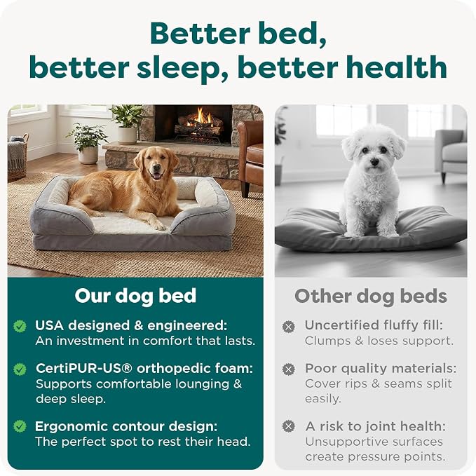 Furhaven Orthopedic Dog Bed for Large Dogs w/ Removable Bolsters & Washable - Image 7
