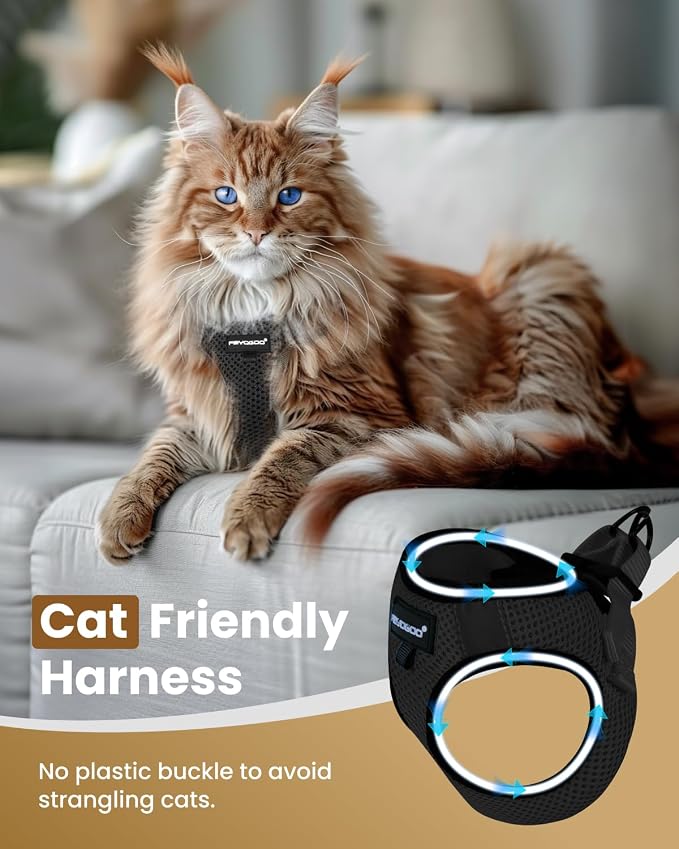 FAYOGOO Cat Harness, Cat Leash and Harness Set - Image 3