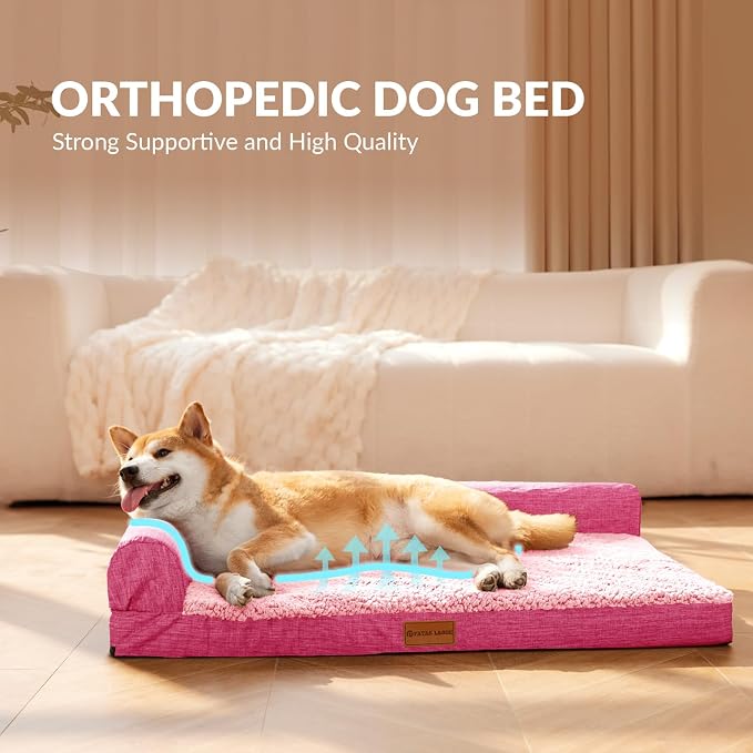 Patas Lague Orthopedic XL Dog Bed Large Sized Dog 48''X30'', Waterproof L - Image 3