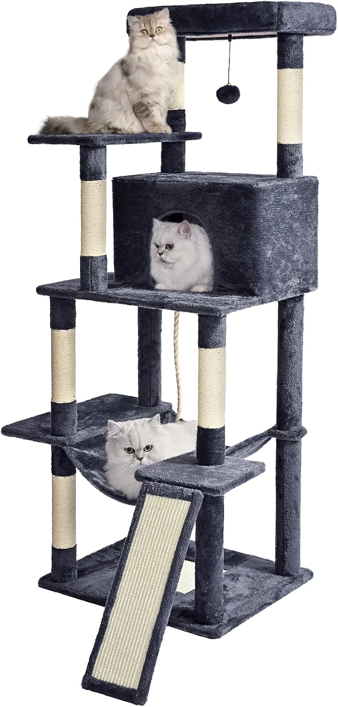 Cat Tree Tower 63in Multi-Level Cat Tower by ABCPET