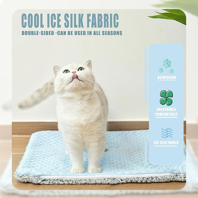 Two Uses'Cat Bed Mat, Self Warming&Cooling Cat Mat.12 * 20in.Hot/Cold Mat - Image 3