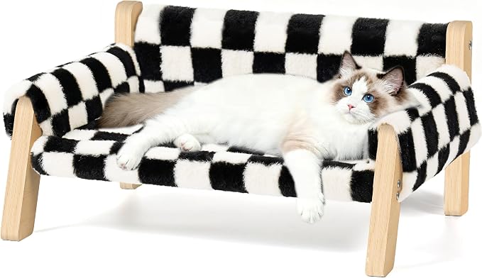 Elevated Cat Couch Bed for Indoor Cats by FAMIDGE