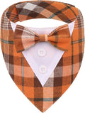 ADOGGYGO Fall Dog Tuxedo Bandana, Adjustable Halloween Thanksgiving Formal by ADOGGYGO