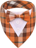 ADOGGYGO Fall Dog Tuxedo Bandana, Adjustable Halloween Thanksgiving Formal by ADOGGYGO