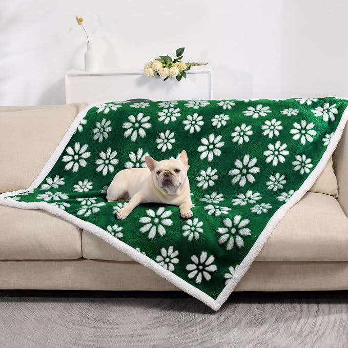 Waterproof Blanket for Dog Puppy Cat, Cute 3D Textured Flower Dog Blanket for - Image 6