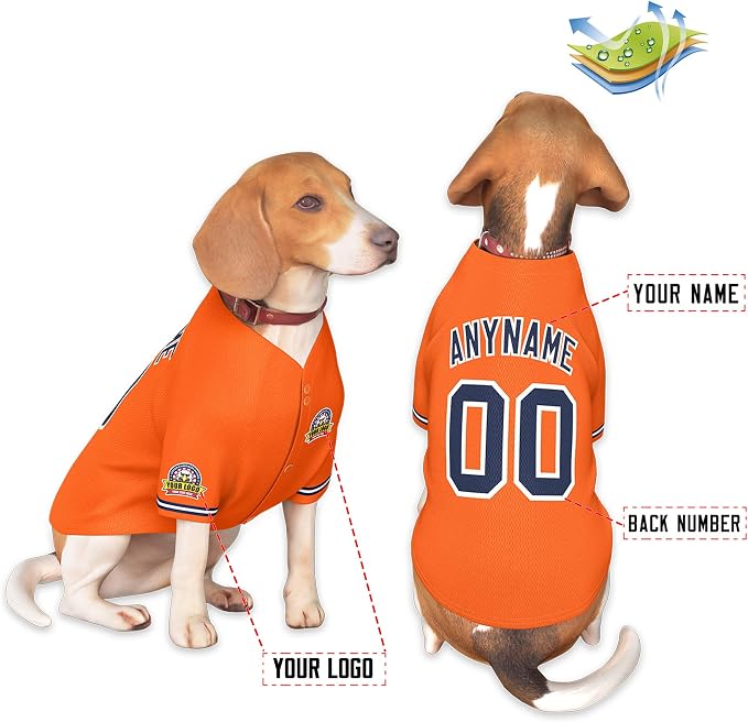 Custom Dog Baseball Jersey - Image 3