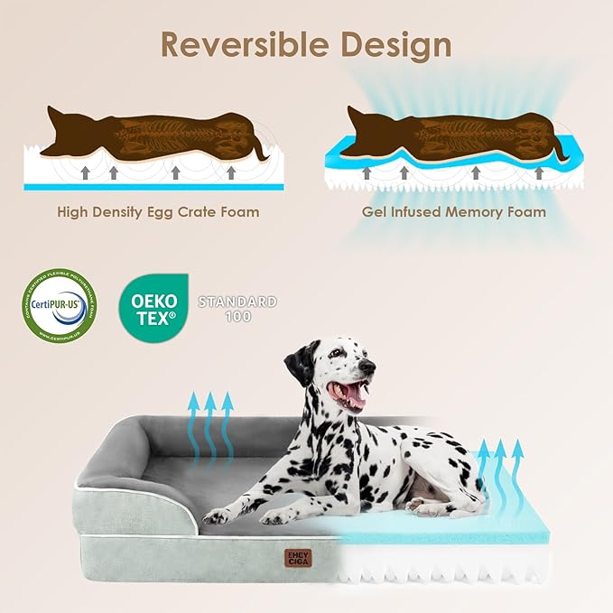 EHEYCIGA Orthopedic Dog Bed for Small Dogs, Waterproof Memory Foam Small Dog - Image 4
