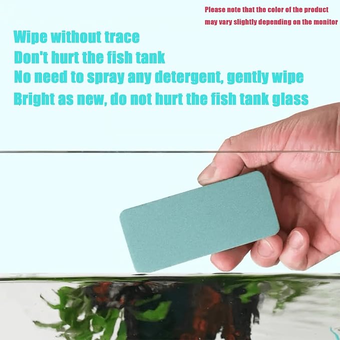 3 Pack Fish Tank Cleaning Tools, Aquarium Double Sided Sponge Brush, Glass - Image 3