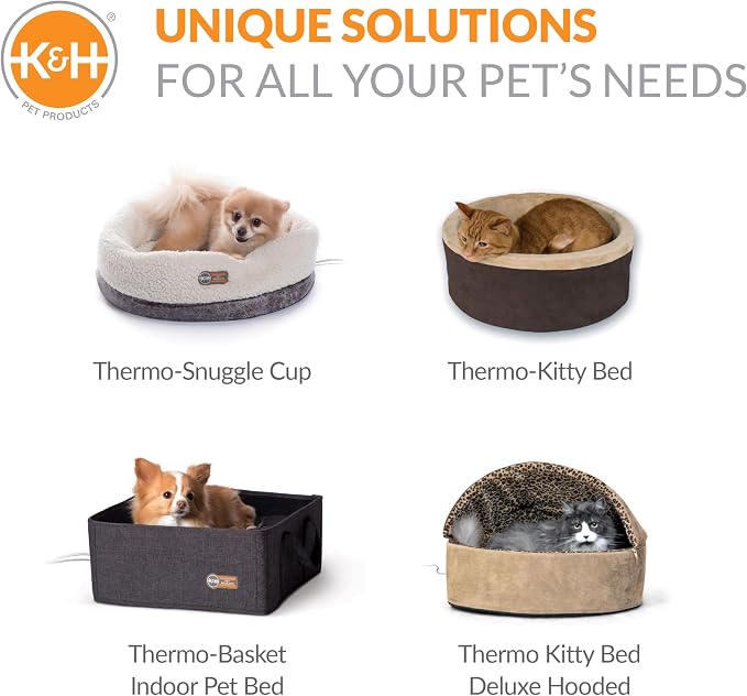 K&H Pet Products Thermo-Pet Cave Heated Cat Bed - Image 9