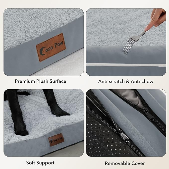 Orthopedic Dog Beds for Large Sized Dogs, Waterproof Egg Crate Foam Large Dog - Image 6