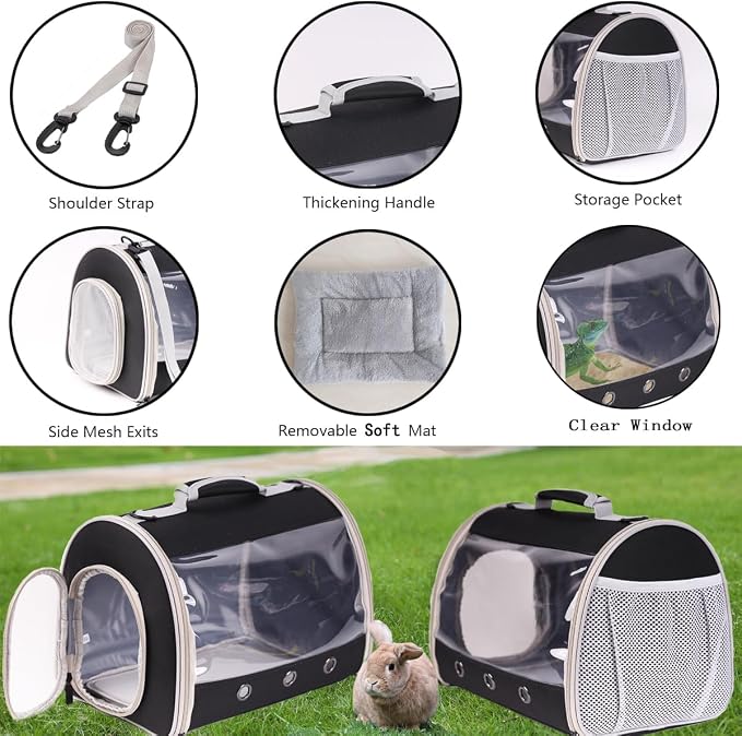 Lizard Travel Carrier Backpack, Guinea Pig Backpack Carrier, Space Capsule - Image 4