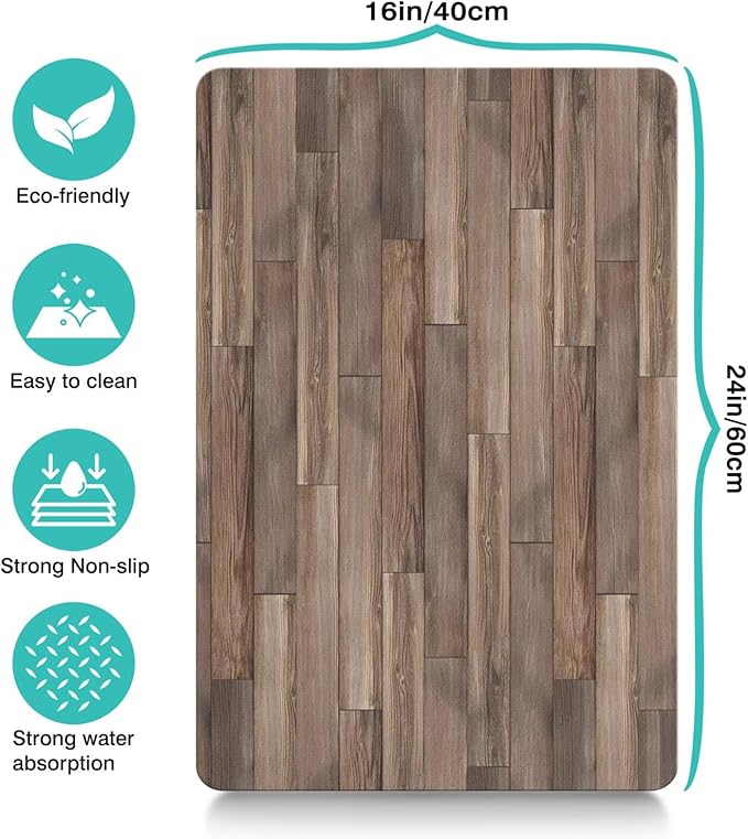 Pet Feeding Mat for Floors Waterproof Dog Mat for Food and Water Absorbent - Image 4