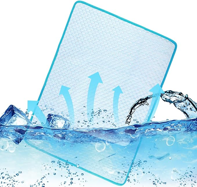 Cooling Mat Pad for Dogs Cats Ice Silk Cooling Bed for Dogs Ice Bed for Cats - Image 7