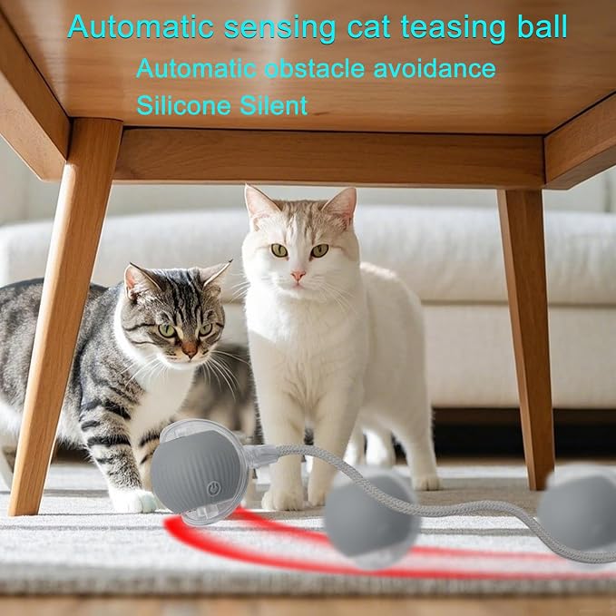 Interactive Cat Dog Toy Ball: Indoor Small Automatic Moving Smart Rolling Fun - Image 8