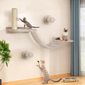 Cat Wall Shelves Climber Systems, Bridge Ladder, Wooden Platform and Hanging by HDLKRR